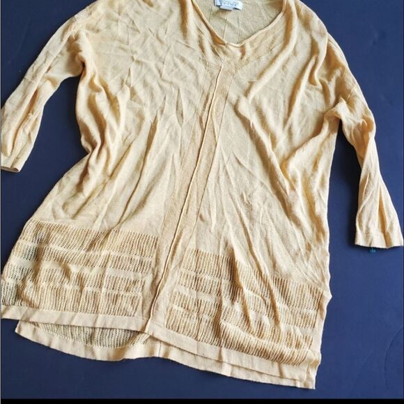 Rachel Zoe Yellow Lightweight Sweater - Picture 3 of 8